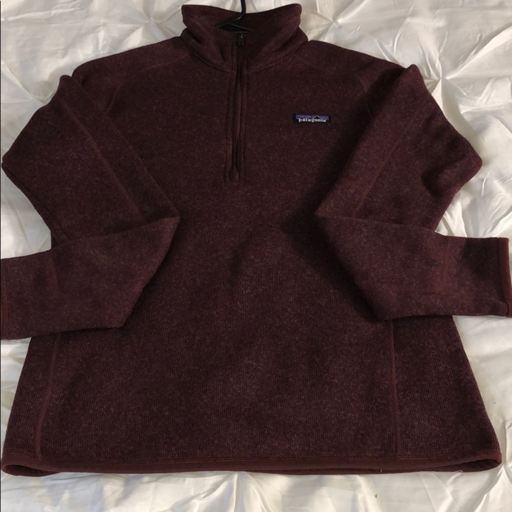Maroon Patagonia quarter zip